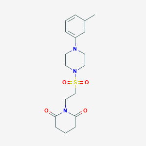 1-(2-{[4-(3-methylphenyl)piperazin-1-yl]sulfonyl}ethyl)piperidine-2,6-dione