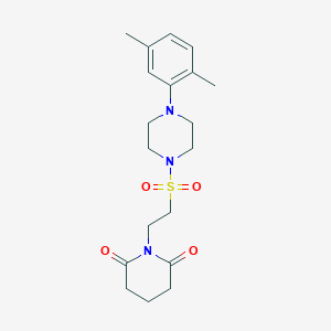 1-(2-{[4-(2,5-dimethylphenyl)piperazin-1-yl]sulfonyl}ethyl)piperidine-2,6-dione