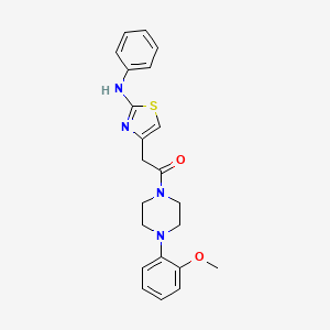 1-[4-(2-methoxyphenyl)piperazin-1-yl]-2-[2-(phenylamino)-1,3-thiazol-4-yl]ethan-1-one