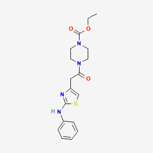 ethyl 4-{2-[2-(phenylamino)-1,3-thiazol-4-yl]acetyl}piperazine-1-carboxylate