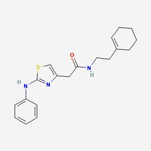 N-[2-(cyclohex-1-en-1-yl)ethyl]-2-[2-(phenylamino)-1,3-thiazol-4-yl]acetamide