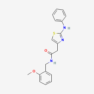 N-[(2-methoxyphenyl)methyl]-2-[2-(phenylamino)-1,3-thiazol-4-yl]acetamide