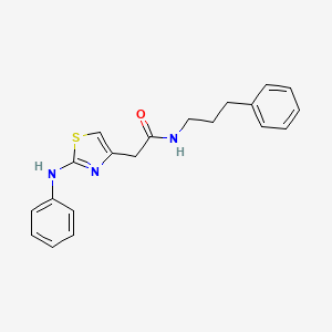 2-[2-(phenylamino)-1,3-thiazol-4-yl]-N-(3-phenylpropyl)acetamide