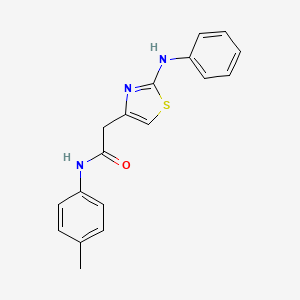 molecular formula C18H17N3OS B6557785 N-(4-methylphenyl)-2-[2-(phenylamino)-1,3-thiazol-4-yl]acetamide CAS No. 1040678-10-1