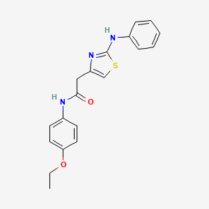 molecular formula C19H19N3O2S B6557792 N-(4-ethoxyphenyl)-2-[2-(phenylamino)-1,3-thiazol-4-yl]acetamide CAS No. 1040678-14-5