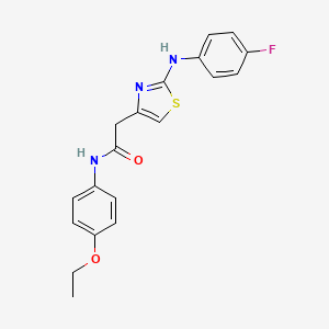 N-(4-ethoxyphenyl)-2-{2-[(4-fluorophenyl)amino]-1,3-thiazol-4-yl}acetamide