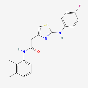 N-(2,3-dimethylphenyl)-2-{2-[(4-fluorophenyl)amino]-1,3-thiazol-4-yl}acetamide