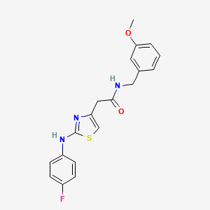 2-{2-[(4-fluorophenyl)amino]-1,3-thiazol-4-yl}-N-[(3-methoxyphenyl)methyl]acetamide