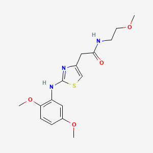 2-{2-[(2,5-dimethoxyphenyl)amino]-1,3-thiazol-4-yl}-N-(2-methoxyethyl)acetamide