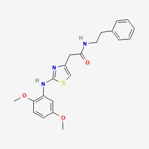 2-{2-[(2,5-dimethoxyphenyl)amino]-1,3-thiazol-4-yl}-N-(2-phenylethyl)acetamide