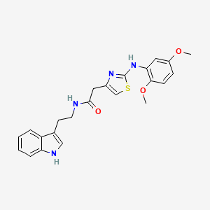 2-{2-[(2,5-dimethoxyphenyl)amino]-1,3-thiazol-4-yl}-N-[2-(1H-indol-3-yl)ethyl]acetamide