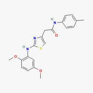 2-{2-[(2,5-dimethoxyphenyl)amino]-1,3-thiazol-4-yl}-N-(4-methylphenyl)acetamide