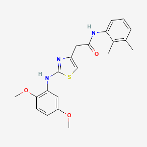 molecular formula C21H23N3O3S B6558188 2-{2-[(2,5-dimethoxyphenyl)amino]-1,3-thiazol-4-yl}-N-(2,3-dimethylphenyl)acetamide CAS No. 1040655-80-8