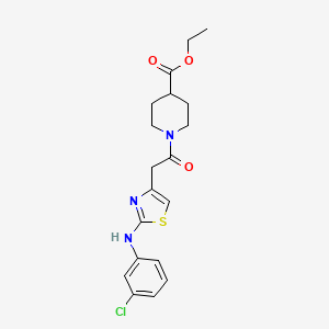 ethyl 1-(2-{2-[(3-chlorophenyl)amino]-1,3-thiazol-4-yl}acetyl)piperidine-4-carboxylate