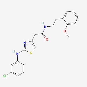 2-{2-[(3-chlorophenyl)amino]-1,3-thiazol-4-yl}-N-[2-(2-methoxyphenyl)ethyl]acetamide