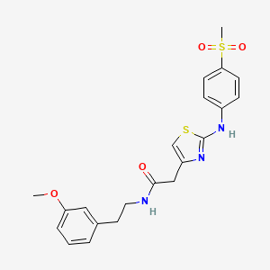2-{2-[(4-methanesulfonylphenyl)amino]-1,3-thiazol-4-yl}-N-[2-(3-methoxyphenyl)ethyl]acetamide