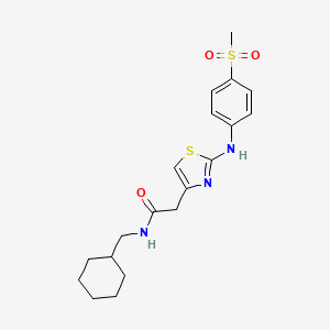 N-(cyclohexylmethyl)-2-{2-[(4-methanesulfonylphenyl)amino]-1,3-thiazol-4-yl}acetamide