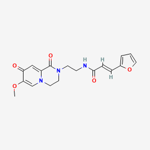 (2E)-3-(furan-2-yl)-N-(2-{7-methoxy-1,8-dioxo-1H,2H,3H,4H,8H-pyrido[1,2-a]pyrazin-2-yl}ethyl)prop-2-enamide