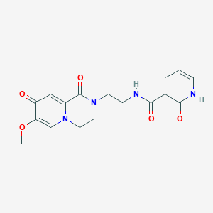 N-(2-{7-methoxy-1,8-dioxo-1H,2H,3H,4H,8H-pyrido[1,2-a]pyrazin-2-yl}ethyl)-2-oxo-1,2-dihydropyridine-3-carboxamide