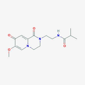 molecular formula C15H21N3O4 B6558560 N-(2-{7-methoxy-1,8-dioxo-1H,2H,3H,4H,8H-pyrido[1,2-a]pyrazin-2-yl}ethyl)-2-methylpropanamide CAS No. 1040660-29-4