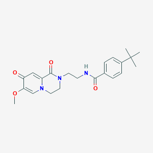 4-tert-butyl-N-(2-{7-methoxy-1,8-dioxo-1H,2H,3H,4H,8H-pyrido[1,2-a]pyrazin-2-yl}ethyl)benzamide