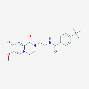 molecular formula C22H27N3O4 B6558566 4-tert-butyl-N-(2-{7-methoxy-1,8-dioxo-1H,2H,3H,4H,8H-pyrido[1,2-a]pyrazin-2-yl}ethyl)benzamide CAS No. 1040660-53-4