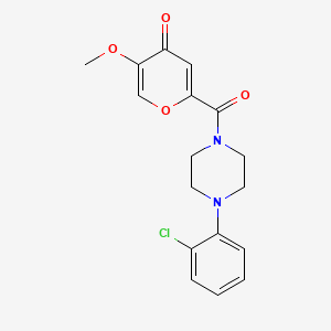 2-[4-(2-chlorophenyl)piperazine-1-carbonyl]-5-methoxy-4H-pyran-4-one