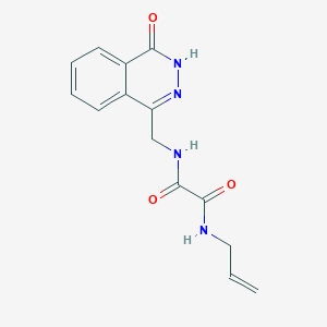 N'-[(4-oxo-3,4-dihydrophthalazin-1-yl)methyl]-N-(prop-2-en-1-yl)ethanediamide