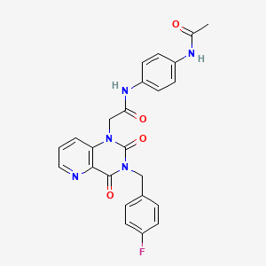 N-(4-acetamidophenyl)-2-{3-[(4-fluorophenyl)methyl]-2,4-dioxo-1H,2H,3H,4H-pyrido[3,2-d]pyrimidin-1-yl}acetamide