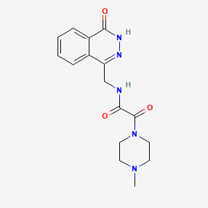 2-(4-methylpiperazin-1-yl)-2-oxo-N-[(4-oxo-3,4-dihydrophthalazin-1-yl)methyl]acetamide