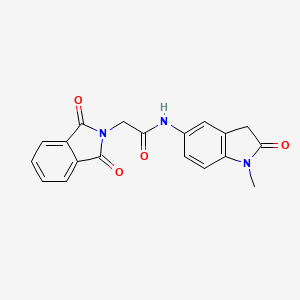 molecular formula C19H15N3O4 B6559655 2-(1,3-dioxo-2,3-dihydro-1H-isoindol-2-yl)-N-(1-methyl-2-oxo-2,3-dihydro-1H-indol-5-yl)acetamide CAS No. 921544-46-9