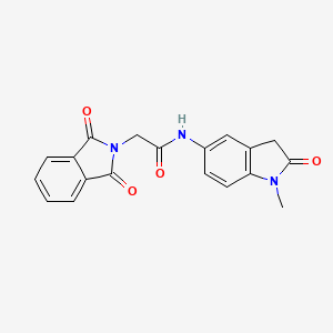 2-(1,3-dioxo-2,3-dihydro-1H-isoindol-2-yl)-N-(1-methyl-2-oxo-2,3-dihydro-1H-indol-5-yl)acetamide