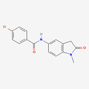 4-bromo-N-(1-methyl-2-oxo-2,3-dihydro-1H-indol-5-yl)benzamide