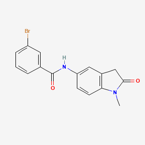 3-bromo-N-(1-methyl-2-oxo-2,3-dihydro-1H-indol-5-yl)benzamide