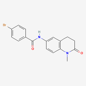 4-bromo-N-(1-methyl-2-oxo-1,2,3,4-tetrahydroquinolin-6-yl)benzamide