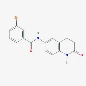 molecular formula C17H15BrN2O2 B6559696 3-bromo-N-(1-methyl-2-oxo-1,2,3,4-tetrahydroquinolin-6-yl)benzamide CAS No. 922130-58-3