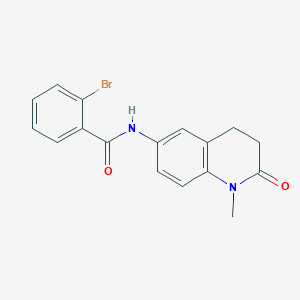molecular formula C17H15BrN2O2 B6559714 2-bromo-N-(1-methyl-2-oxo-1,2,3,4-tetrahydroquinolin-6-yl)benzamide CAS No. 922130-64-1