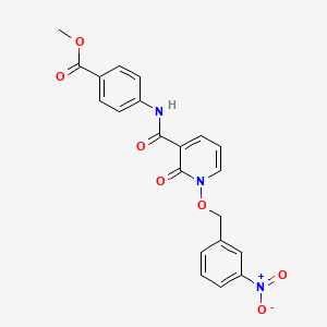 methyl 4-{1-[(3-nitrophenyl)methoxy]-2-oxo-1,2-dihydropyridine-3-amido}benzoate