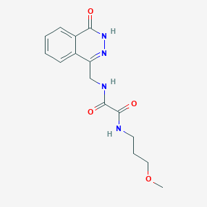 molecular formula C15H18N4O4 B6559927 N-(3-methoxypropyl)-N'-[(4-oxo-3,4-dihydrophthalazin-1-yl)methyl]ethanediamide CAS No. 946290-51-3