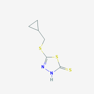 B065600 5-[(Cyclopropylmethyl)thio]-1,3,4-thiadiazole-2-thiol CAS No. 175277-92-6