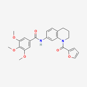 B6560013 N-[1-(furan-2-carbonyl)-1,2,3,4-tetrahydroquinolin-7-yl]-3,4,5-trimethoxybenzamide CAS No. 946319-50-2