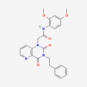 N-(2,4-dimethoxyphenyl)-2-[2,4-dioxo-3-(2-phenylethyl)-1H,2H,3H,4H-pyrido[3,2-d]pyrimidin-1-yl]acetamide