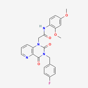 N-(2,4-dimethoxyphenyl)-2-{3-[(4-fluorophenyl)methyl]-2,4-dioxo-1H,2H,3H,4H-pyrido[3,2-d]pyrimidin-1-yl}acetamide