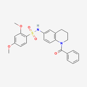 N-(1-benzoyl-1,2,3,4-tetrahydroquinolin-6-yl)-2,4-dimethoxybenzene-1-sulfonamide