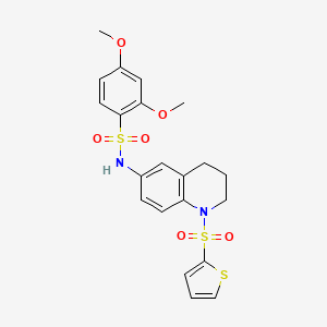 2,4-dimethoxy-N-[1-(thiophene-2-sulfonyl)-1,2,3,4-tetrahydroquinolin-6-yl]benzene-1-sulfonamide