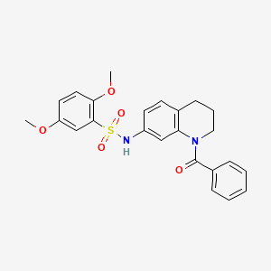 N-(1-benzoyl-1,2,3,4-tetrahydroquinolin-7-yl)-2,5-dimethoxybenzene-1-sulfonamide