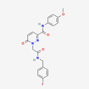 1-({[(4-fluorophenyl)methyl]carbamoyl}methyl)-N-(4-methoxyphenyl)-6-oxo-1,6-dihydropyridazine-3-carboxamide