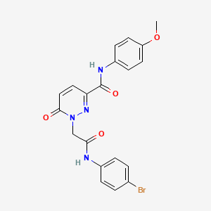 1-{[(4-bromophenyl)carbamoyl]methyl}-N-(4-methoxyphenyl)-6-oxo-1,6-dihydropyridazine-3-carboxamide