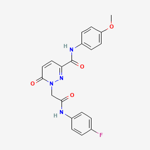 1-{[(4-fluorophenyl)carbamoyl]methyl}-N-(4-methoxyphenyl)-6-oxo-1,6-dihydropyridazine-3-carboxamide