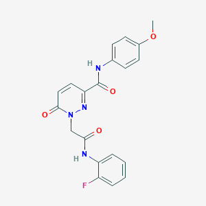 1-{[(2-fluorophenyl)carbamoyl]methyl}-N-(4-methoxyphenyl)-6-oxo-1,6-dihydropyridazine-3-carboxamide